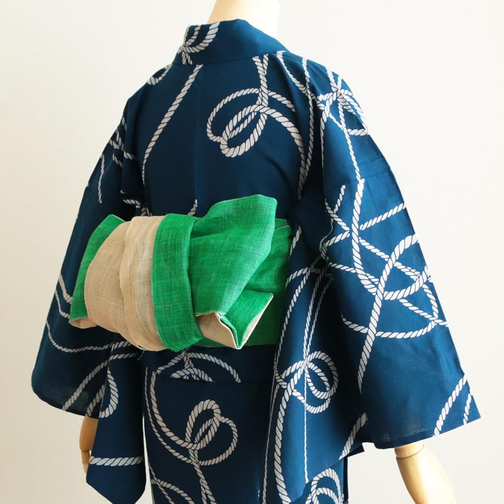 Amazon | [IKS] 麻きびら 帯 半幅 小袋帯 麻100% 日本製 浴衣帯